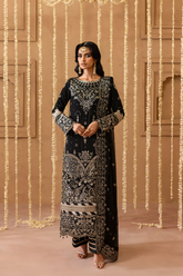 3-PC Unstitched Chiffon Embroidered Sheherzadi By Emaan Adeel | Sahar